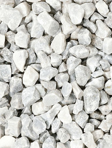 3 quarter White Crushed Decorative Stone - Order Online and get it delivered